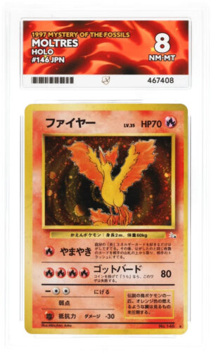 Moltres - Mystery of the Fossils - 146 - ACE 8 (7/8/8/10) - Cert 467408 Front