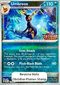 Umbreon – Obsidian Flames – 130/197 (Obsidian Flames Stamp)