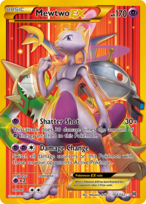 Mewtwo-EX – BREAKthrough – 164/162 (Creased)