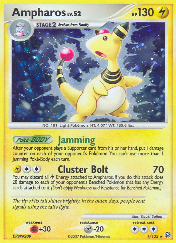 Ampharos – Secret Wonders – 1/132 (Holo)