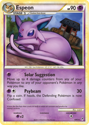 Espeon – Call of Legends – 4/95 (Holo) (Damaged)
