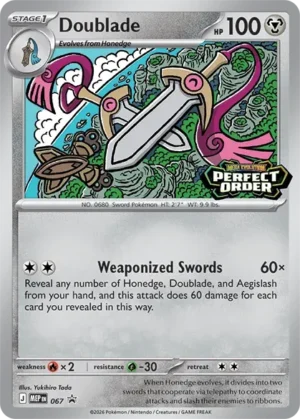 Doublade - Mega Black Star Promos - MEP/067 (Unsealed)