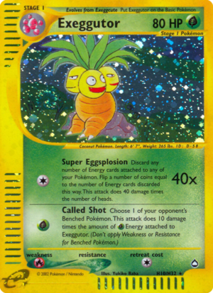 Exeggutor – Aquapolis – H10/H32 - Holo (Creased)