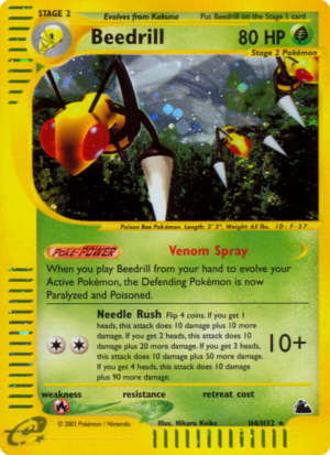 Beedrill – Skyridge – H4/H32 - Holo (MP)