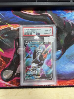 Fa/houndoom V - POKEMON SWORD & SHIELD DARKNESS ABLAZE - 178/189 - PSA 10 - Cert 56746047
