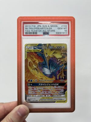 Moltres/Zapdos/Articuno.gx - POKEMON JAPANESE SUN & MOON TAG TEAM GX ALL STARS - 102/173 - PSA 10 - Cert 59091311