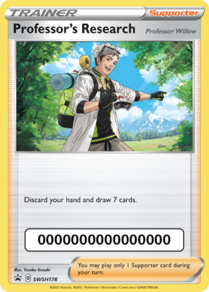 Professor's Research – SWSH Black Star Promos – SWSH178/307 (Sealed)