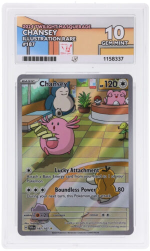 Chansey - Twilight Masquerade - 187/167 - ACE 10 (10/10/10/10) - Cert 1158337 Front