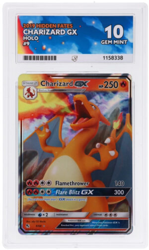 Charizard GX - Hidden Fates - 9/68 - ACE 10 (10/10/10/10) - Cert 1158338 Front