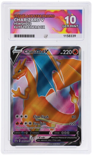 Charizard V - Black Star Promo - SWSH050 - ACE 10 (9/10/10/10) - Cert 1158339 Front