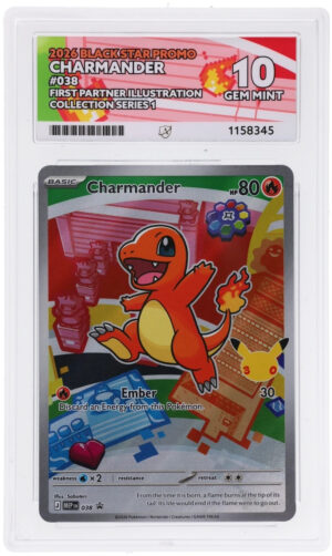 Charmander - Black Star Promo - 038 - ACE 10 (10/10/10/10) - Cert 1158345 Front