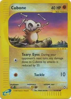 Cubone – Aquapolis – 72/147 - Reverse Holo (HP)