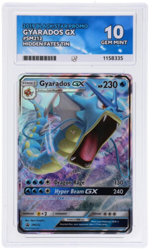 Gyarados GX - Black Star Promo - SM212 - ACE 10 (10/10/10/10) - Cert 1158335 Front