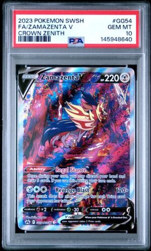 Fa/zamazenta V - POKEMON SWORD AND SHIELD CROWN ZENITH - GG54 - PSA 10 - Cert 145948640 Front