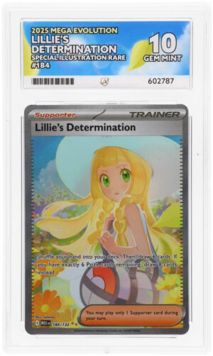 Lillie's Determination - Mega Evolution - 184/132 - ACE 10 (10/10/10/10) - Cert 602787 Front