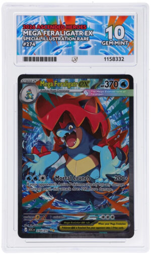 Mega Feraligatr ex - Ascended Heroes - 274/217 - ACE 10 (9/10/10/10) - Cert 1158332 Front