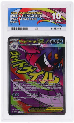 Mega Gengar ex - Ascended Heroes - 269/217 - ACE 10 (10/10/10/10) - Cert 1158346 Front