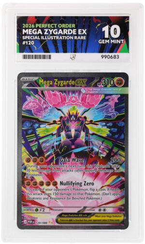 Mega Zygarde ex - Perfect Order - 120/088 - ACE 10 (10/10/10/10) - Cert 990683 Front
