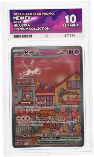 Mew ex - Black Star Promo - 053 - ACE 10 (10/10/10/9) - Cert 611598 Front