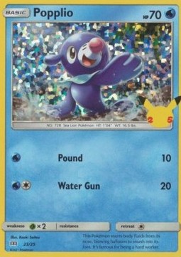 Popplio - McDonald's Collection 25th Anniversary - 23/25 (Holo)
