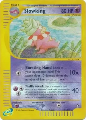 Slowking – Aquapolis – 34/147 - Reverse Holo (HP)