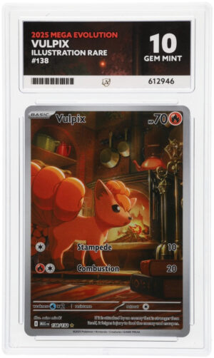 Vulpix - Mega Evolution - 138/132 - ACE 10 (10/10/10/10) - Cert 612946 Front