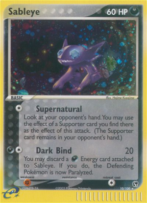 Sableye – Sandstorm – 10/100 - Holo (MP)