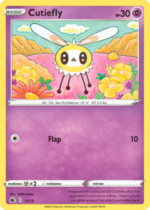 Cutiefly – McDonald's Match Battle 2022 – 11/15 (Non-Holo)