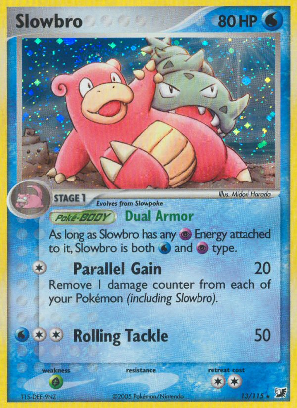 Slowbro – Unseen Forces – 13/115 - Stamped Reverse Holo (LP)