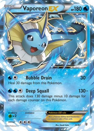 Vaporeon-EX – Generations – 24/83 (MP)