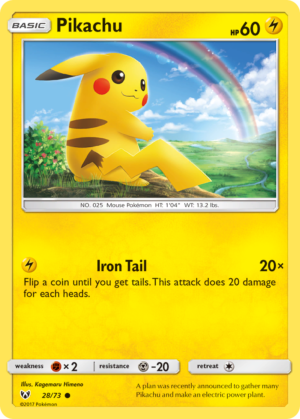Pikachu – Shining Legends – 28/73 (Cracked Ice Holo) (LP)