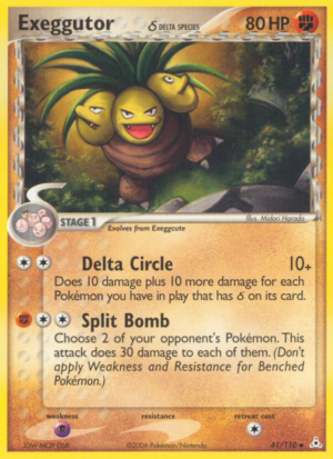 Exeggutor δ – Holon Phantoms – 41/110 (Creased)