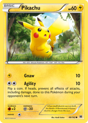 Pikachu – BREAKthrough – 48/162 - Non-Holo (HP)