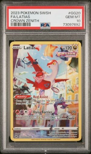 Fa/latias - POKEMON SWORD AND SHIELD CROWN ZENITH - GG20 - PSA 10 - Cert 73097692 Front