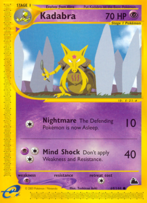 Kadabra – Skyridge – 69/144 - Non-Holo (MP)