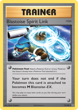 Blastoise Spirit Link – Evolutions – 73/108 - Non-Holo (MP)