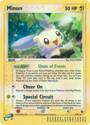 Minun – Dragon – 7/97 - Holo (HP)