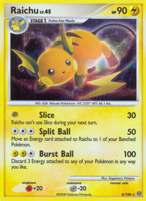 Raichu – Stormfront – 8/100 - Holo (MP)