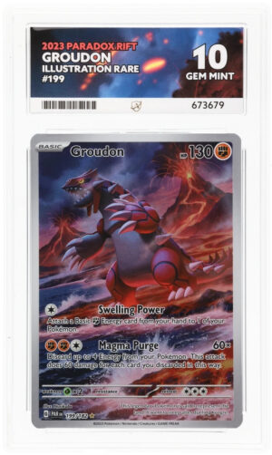 Groudon - Paradox Rift - 199/182 - ACE 10 (10/10/9/10) - Cert 673679 Front