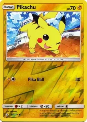 Pikachu – Unbroken Bonds – 54/214 - Reverse Holo (MP)