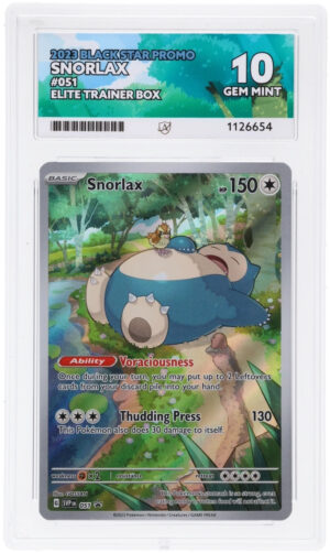 Snorlax - Black Star Promo - 051 - ACE 10 (10/10/10/10) - Cert 1126654 Front