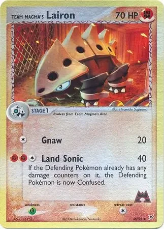 Team Magma's Lairon – Team Magma vs Team Aqua – 36/95 - Reverse Holo (HP)