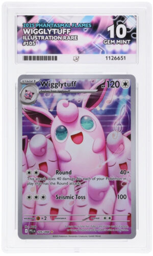 Wigglytuff - Phantasmal Flames - 105/094 - ACE 10 (10/10/10/10) - Cert 1126651 Front